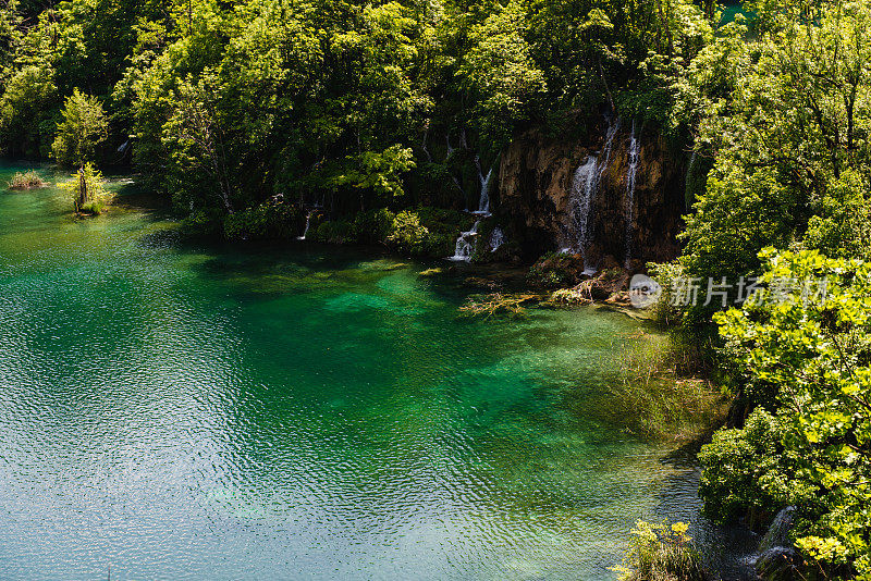 克罗地亚普利特维采湖国家公园的美景