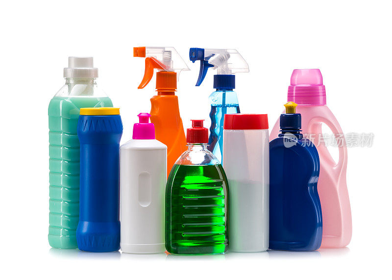 清洁产品塑料容器用于房屋清洁