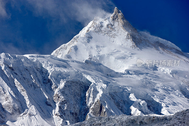 Manaslu。珠峰电路。尼泊尔的动机。