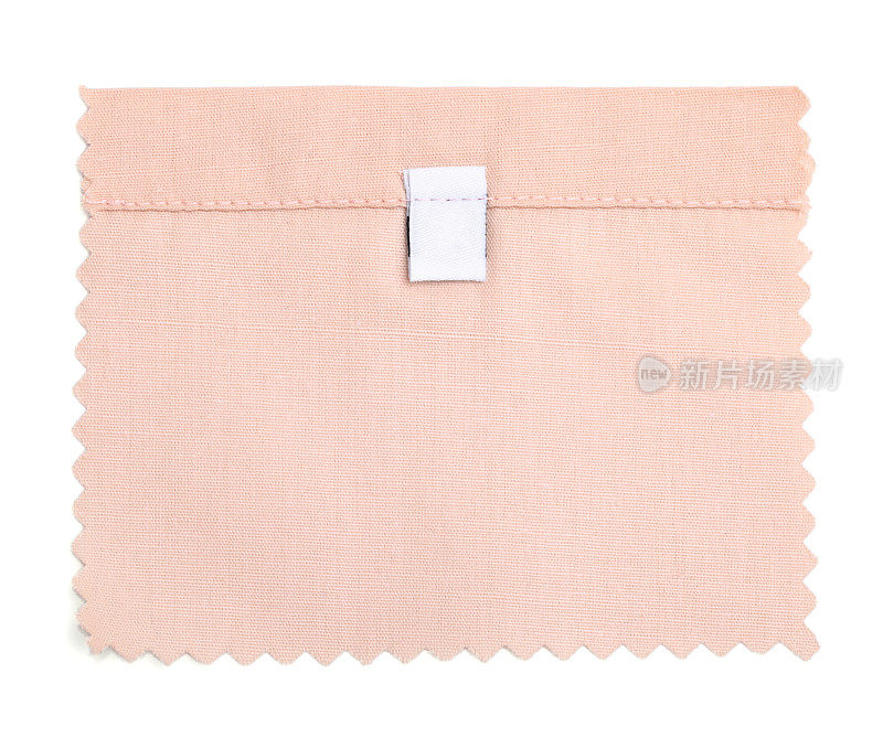 空白标签粉色织物样品
