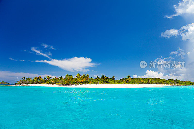 桑迪礁，英属维尔京群岛——加勒比海的一个小岛