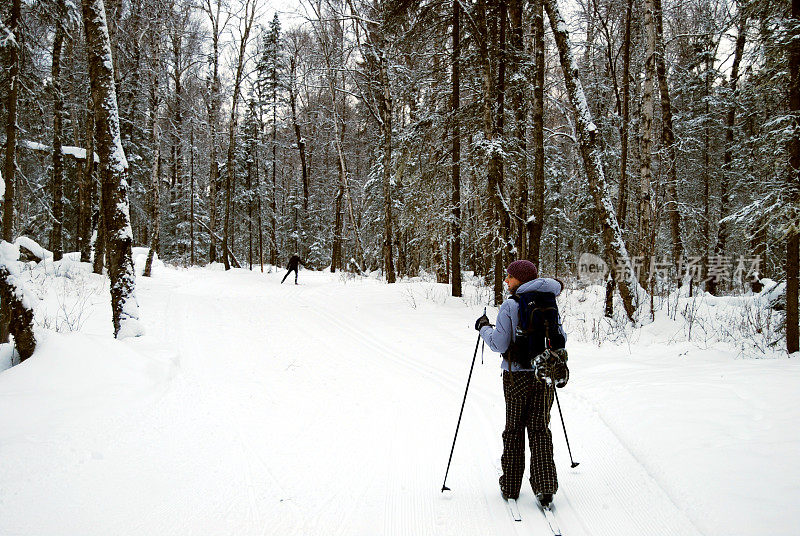 冬季越野滑雪