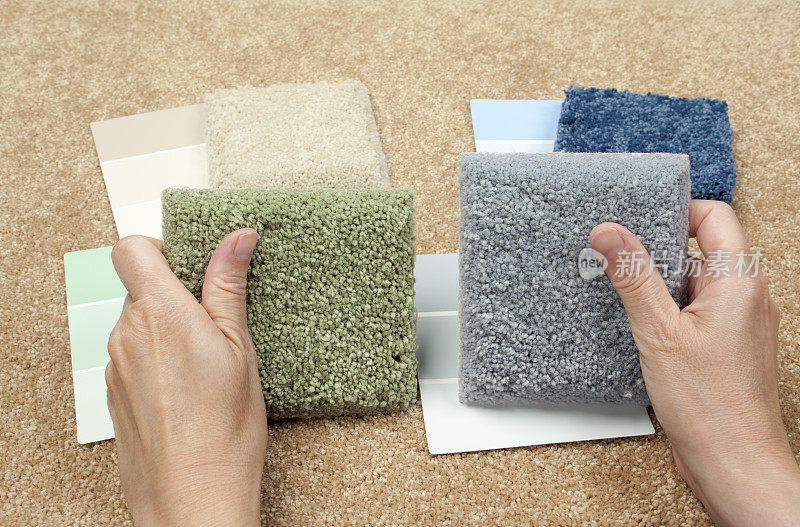 家居装饰:地毯样品和色样