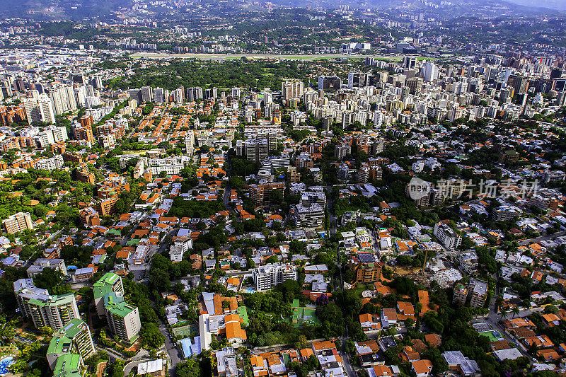 加拉加斯城市-鸟瞰图