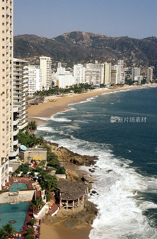 海滨酒店和海浪墨西哥阿卡普尔科