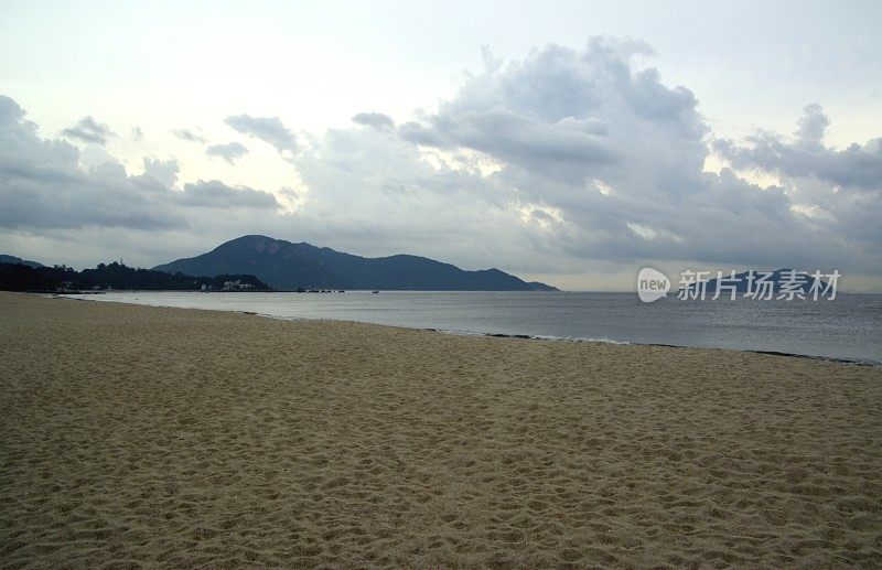 张香港大屿山沙湾泳滩