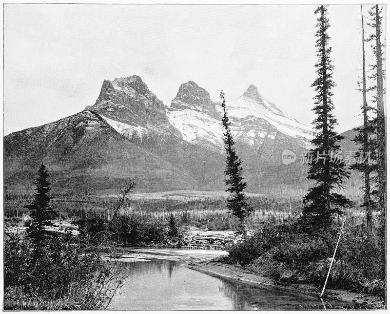 19世纪80年代的加拿大三姐妹山
