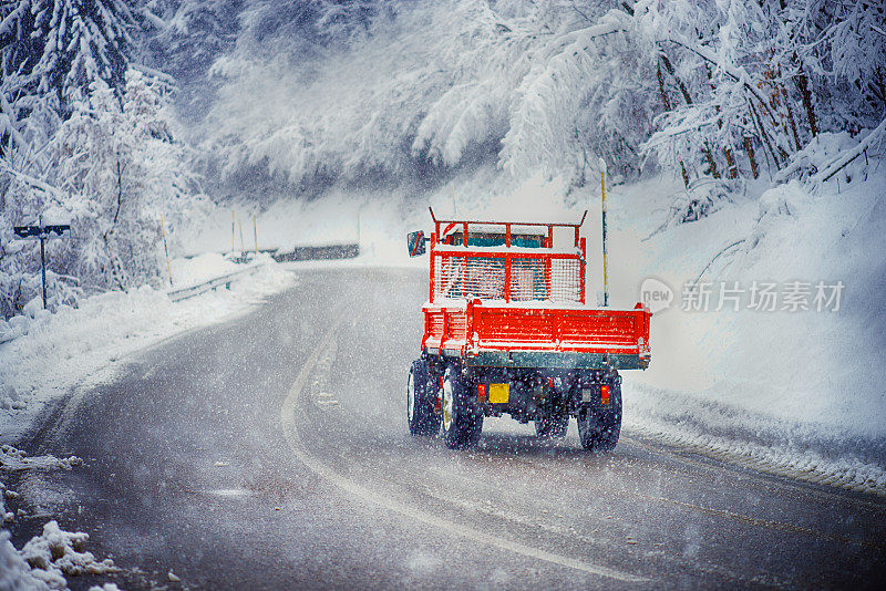 下雪的冬天