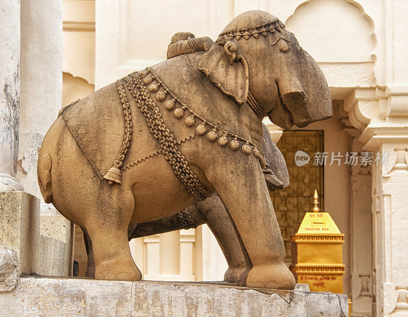 装饰Khajuraho寺庙