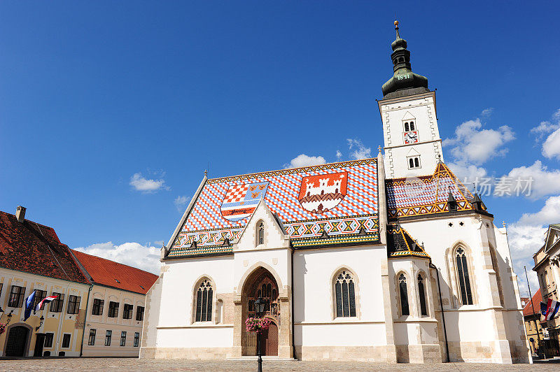 克罗地亚萨格勒布的圣马可教堂