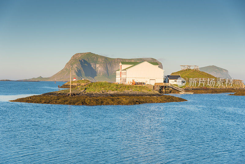 挪威罗浮敦群岛全景，日落美景