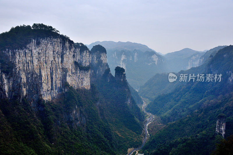 中国湖南的德航峡谷