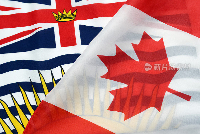 不列颠哥伦比亚和加拿大国旗