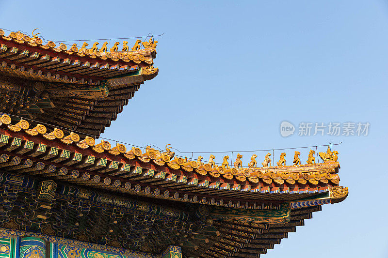 中国传统风格古建筑屋檐