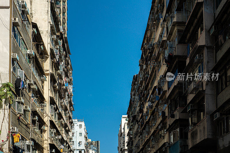 香港的老建筑过于拥挤