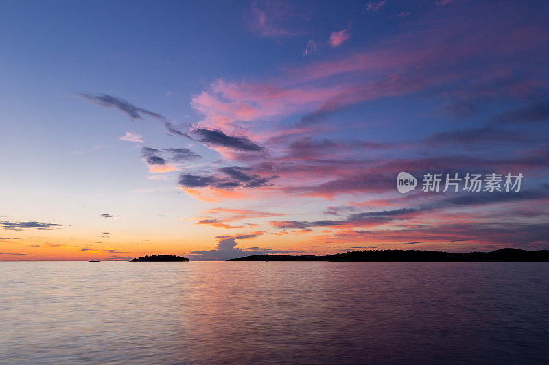 海上日落