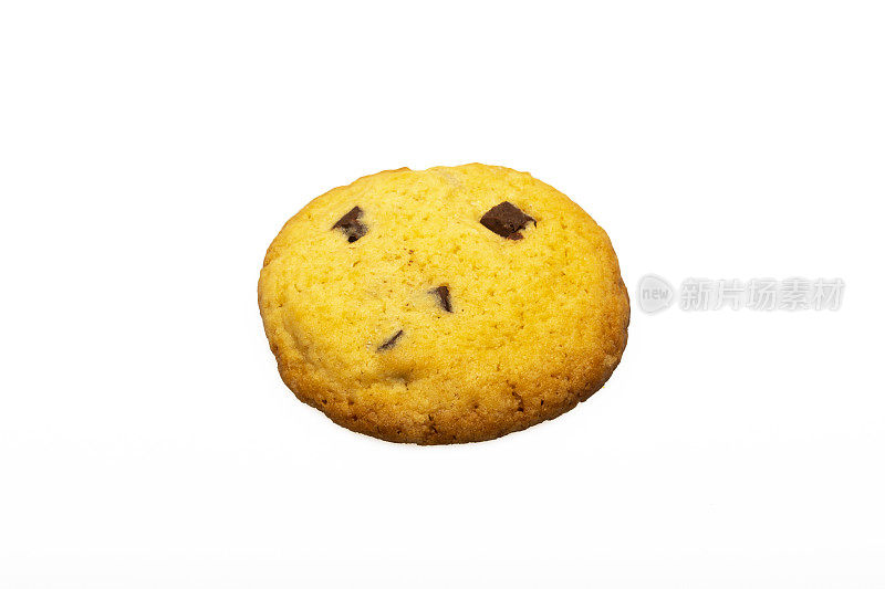 Cookie，孤立在白色背景上。