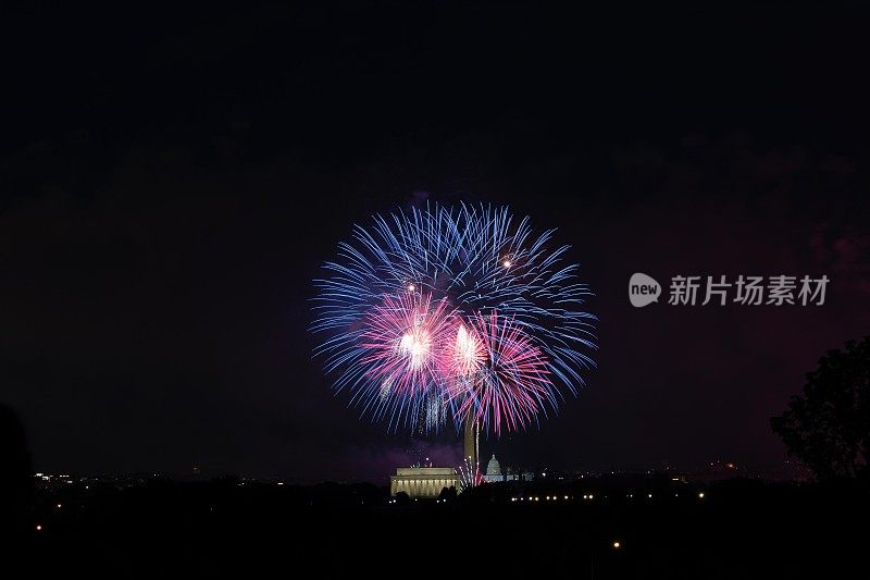 7月4日独立日庆典上的烟花