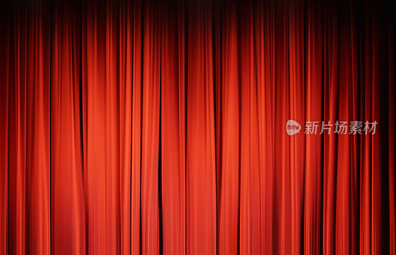 舞台上的红色幕布，背景，质感。