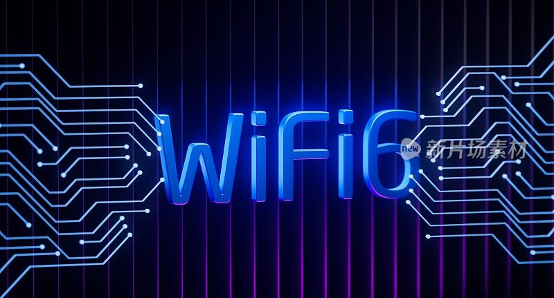 WiFi6具有智能性能的下一代无线通信连接网络。