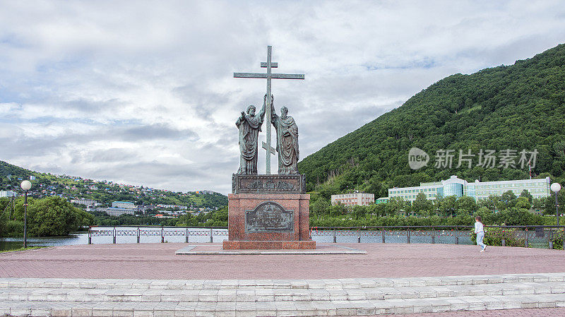圣使徒彼得和保罗的纪念碑，彼得罗巴甫洛夫斯克-堪察加，远东，俄罗斯