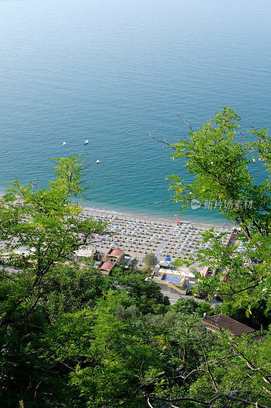 阿马尔菲海岸的海滩