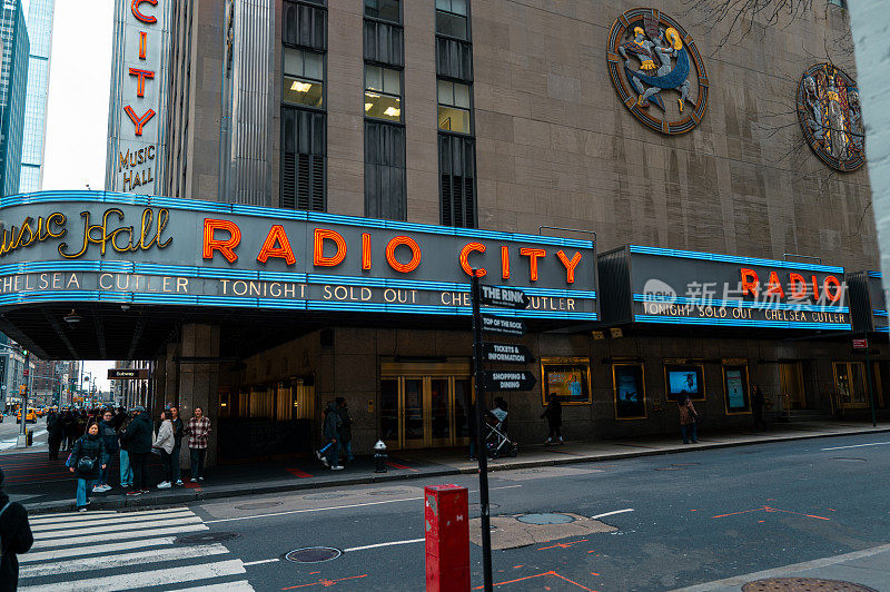 曼哈顿标志性的无线电城音乐厅