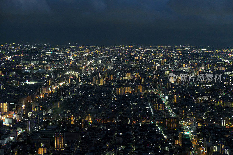 大阪夜景，日本