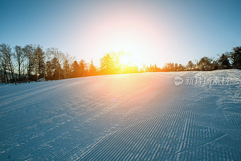 冬季滑雪轨道