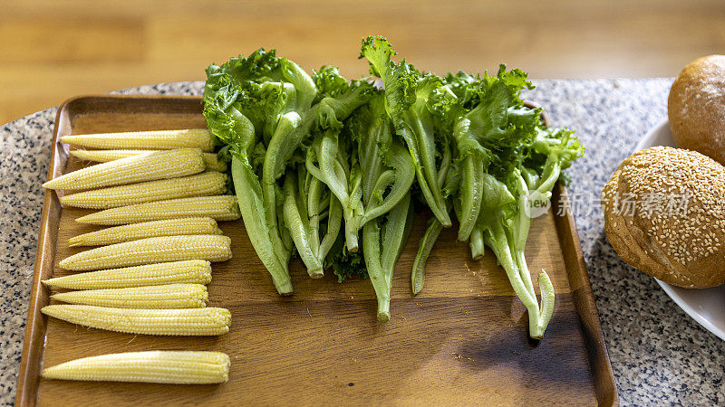 什锦食物及蔬菜