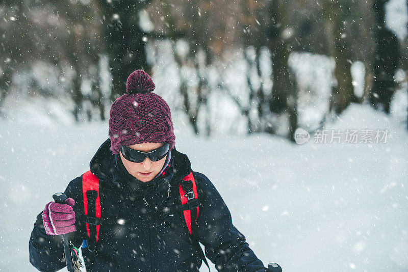 冬天的暴风雪