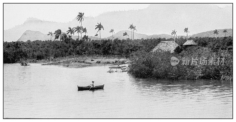 古董黑白照片:青年岛海盗湾