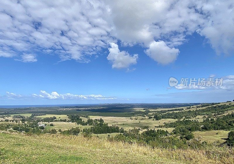 广阔天空下的乡村土地