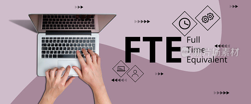 缩写FTE或全职等价物。使用笔记本电脑工作的人。