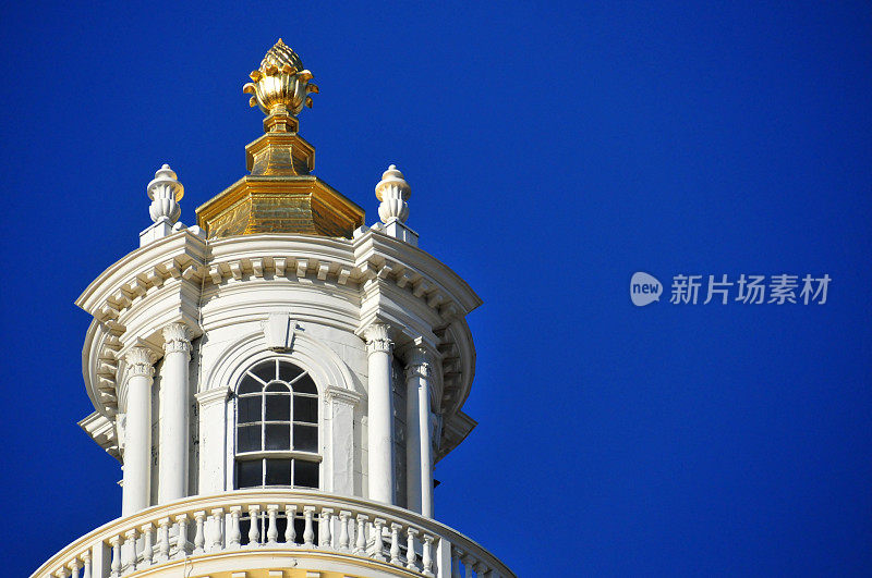 马萨诸塞州，波士顿:州议院圆顶灯