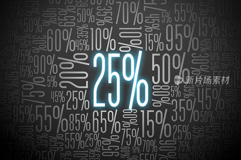 销售的25%