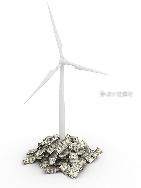 风力涡轮机可再生能源节约概念