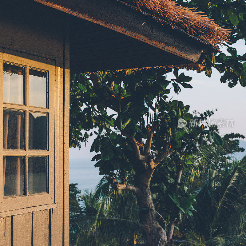 泰国小屋里的海景