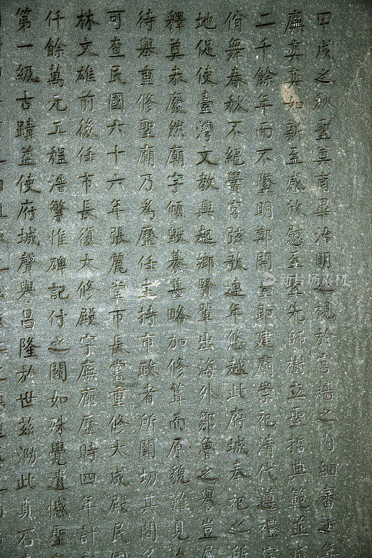祈祷者，台湾庙宇的外墙