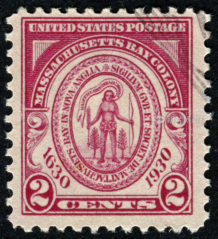 马萨诸塞湾殖民地邮票