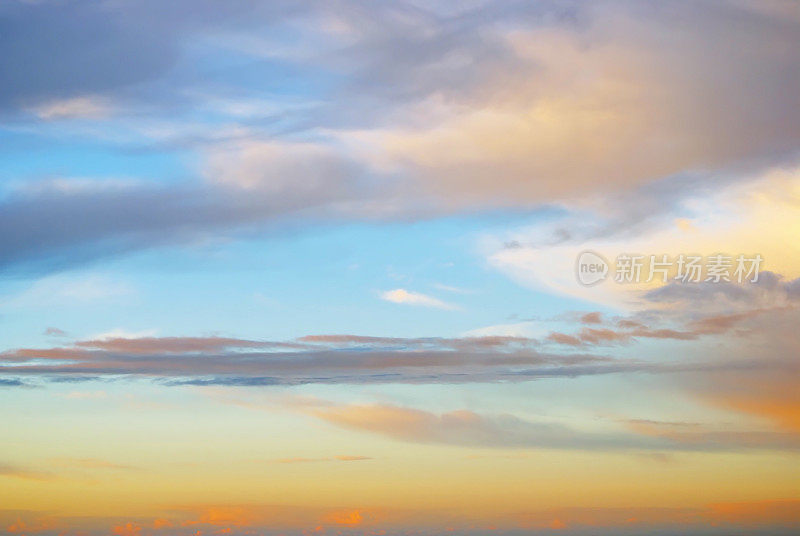 日落的天空背景