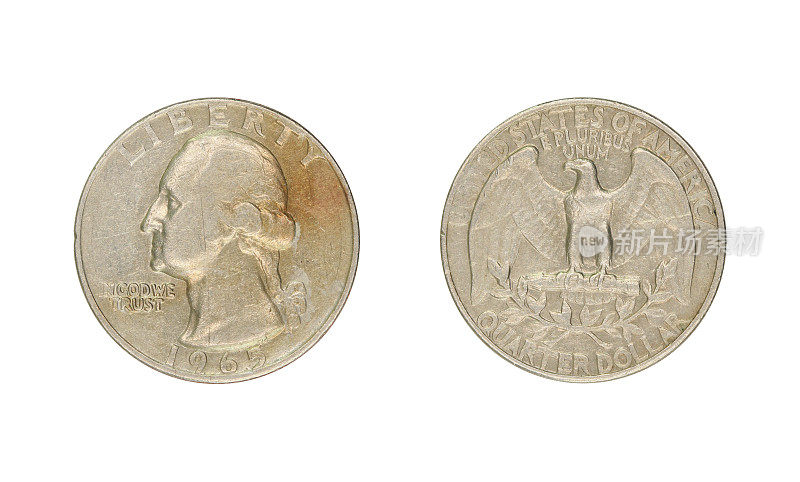 1965年美国Quarter-Dollar-Coin