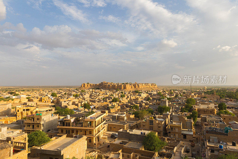 拉贾斯坦邦的Jaisalmer堡