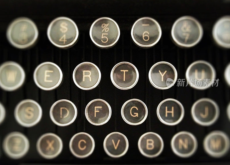 老式打字机按键