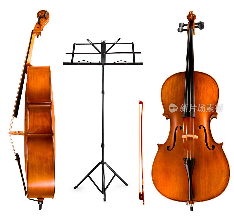 大提琴和乐谱架