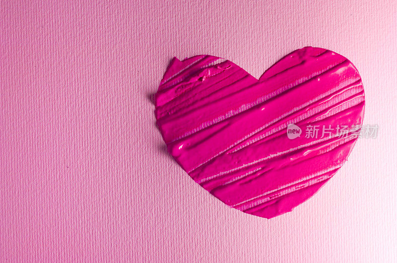 粉红色的心
