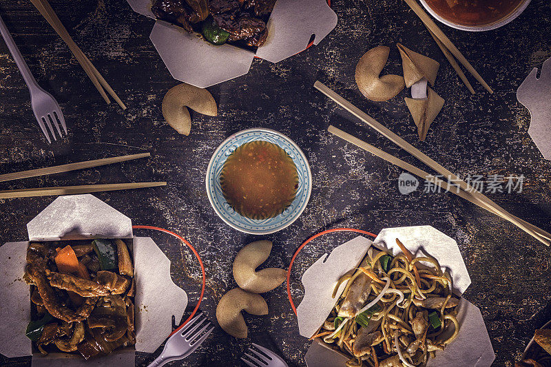 亚洲外卖食品的变种