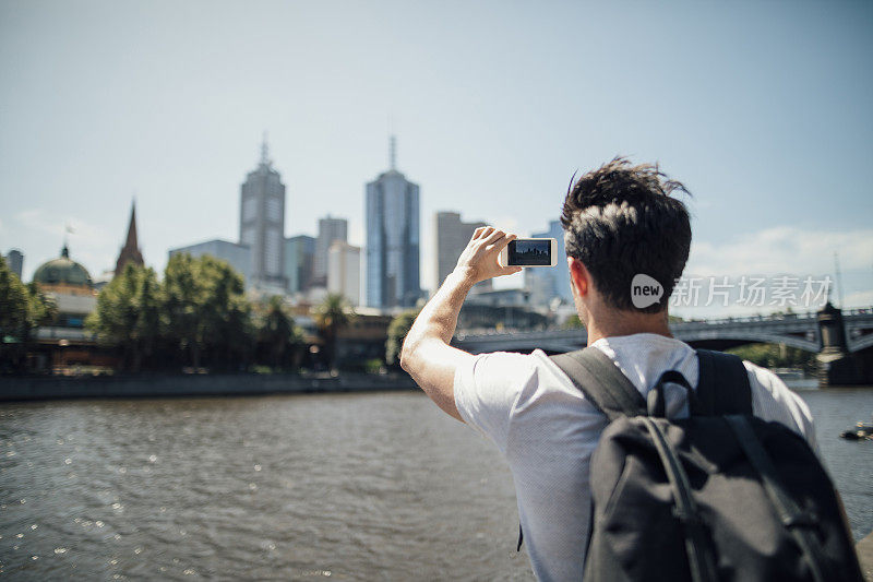拍摄澳大利亚的城市景观