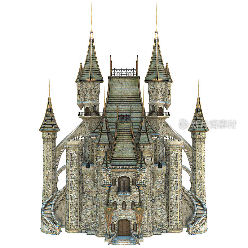 3D渲染童话城堡