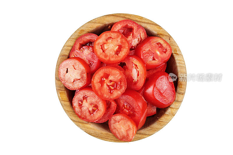 切红番茄，分离